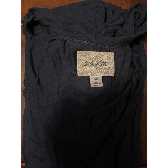 Deletta short sleeve button down Cardigan blue Xs - Picture 8 of 8